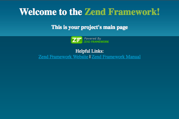welcome-to-the-zend-framework